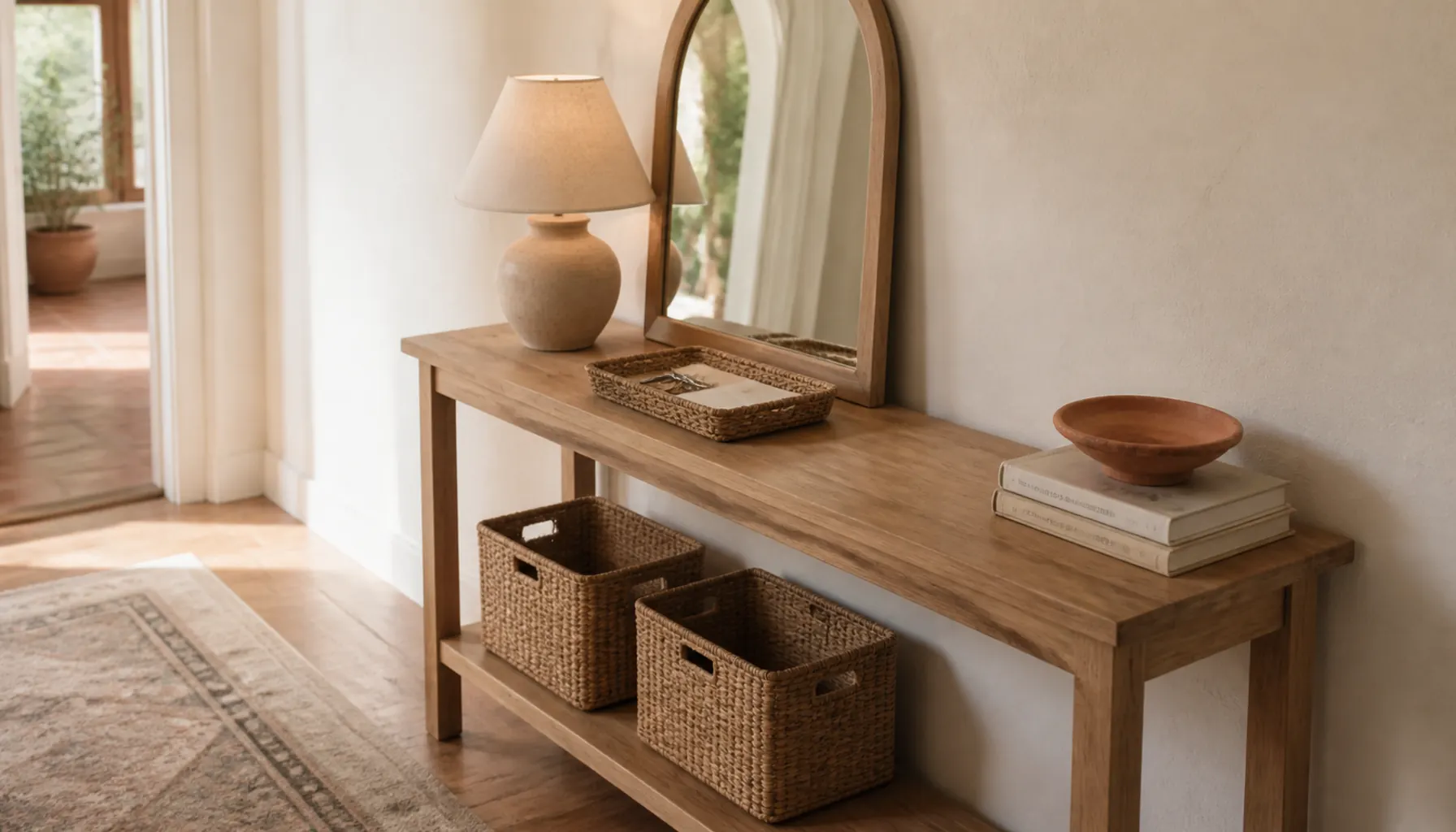 12 Console Table Decor Ideas That Actually Hold Stuff