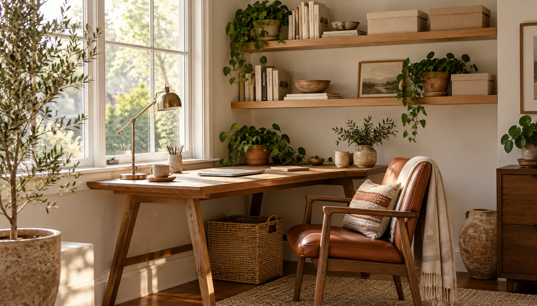 13 Home Office Organization Ideas for a Small Desk Setup