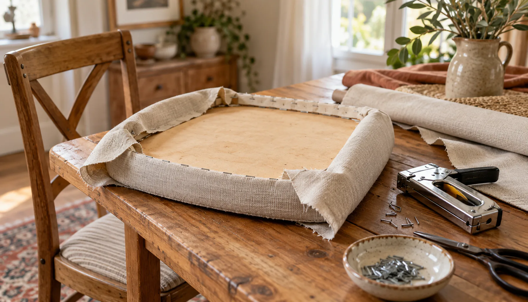 How to Reupholster a Dining Chair Seat: Step-by-Step